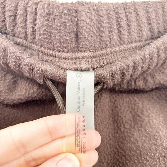 Outdoor Voices Womens Lounge Sporty RecFleece Sweatpants Jogger Pants XL Brown - Picture 4 of 7